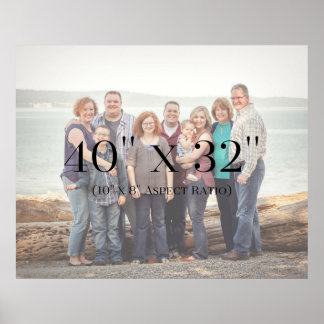Family Photos 40x32 TEMPLATE Poster