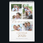 Family Photos Collage Love Script 2025 Calendar<br><div class="desc">Family Photos Love Collage Script 2025. We take so many photos these days and a shame most of the get left on our camera roles and never get displayed. Share some of your favorite moments from your year with this photo gift for your family to enjoy. Easily swap your images...</div>