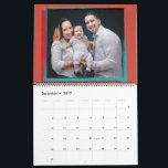 Family Photos Create Your Own Photo Calendar<br><div class="desc">Brighten up your office, kitchen, dorm room, bedroom or workplace with this modern and colorful personalized photo calendar. Have fun adding your favorite photos of your dog, cat, pet, family and friends. Colorful frames accent your black and white and color photos. Makes a nice holiday gift and teacher appreciation calendar....</div>
