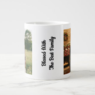 Family photos giant coffee mug