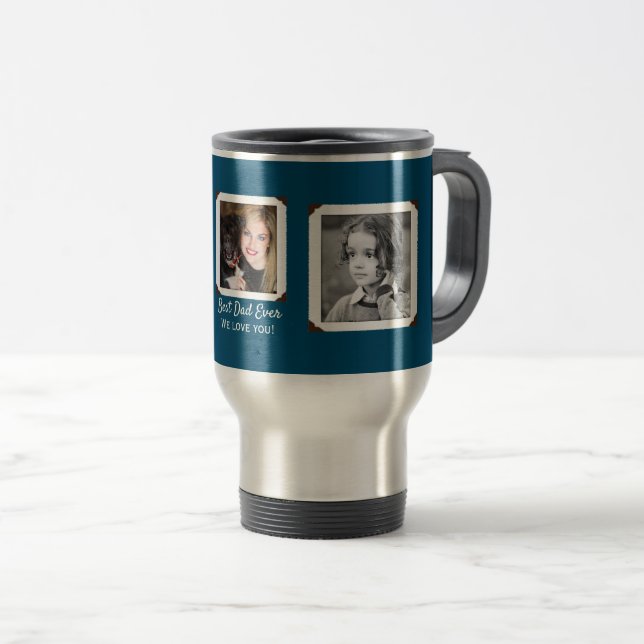 Family Photos Love Travel Mug Gift For Him (Front Right)