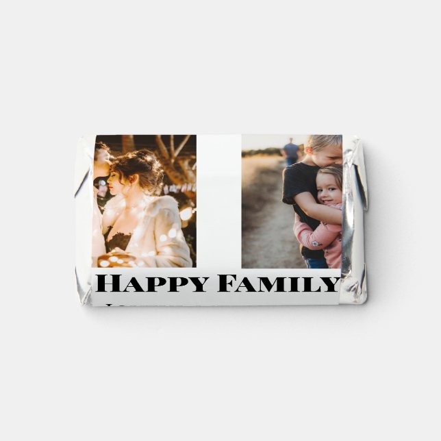 family photos memories add family name picture hershey's miniatures (Front)