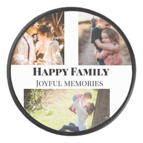 family photos memories add family name picture hockey puck