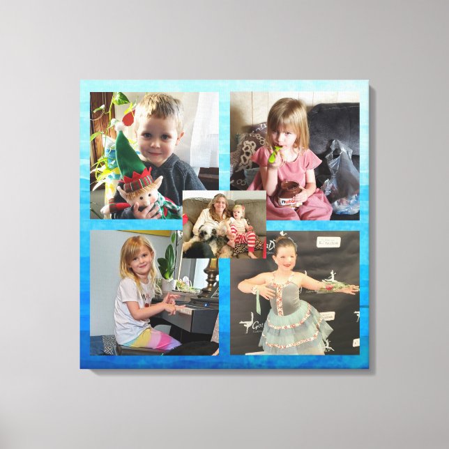 Family Photos Personalized  Canvas Print (Front)