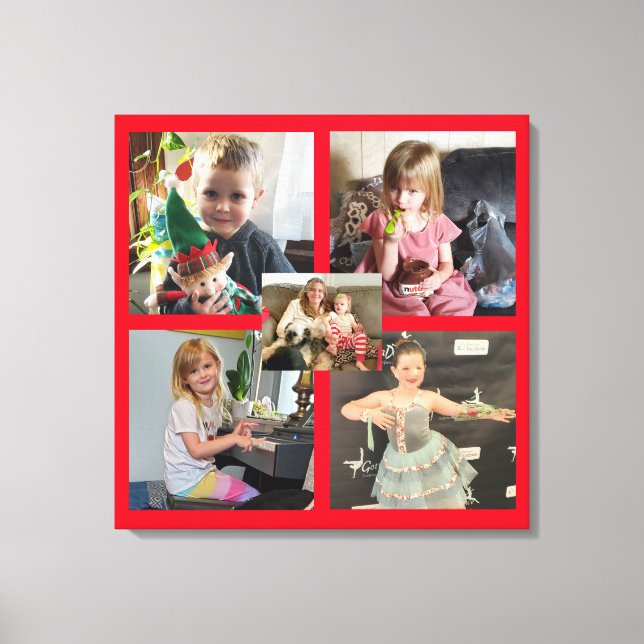 Family Photos Personalized  Canvas Print (Front)