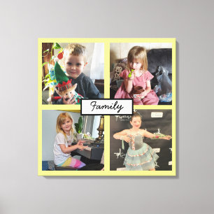 Family Photos Personalized  Canvas Print