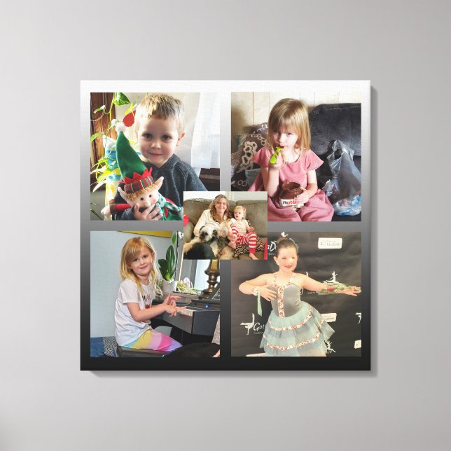 Family Photos Personalized  Canvas Print (Front)