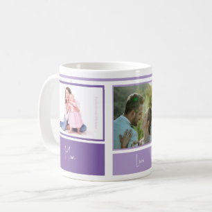 Family Photos Purple Lavender Photo Coffee Mug