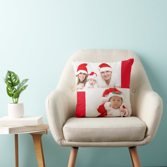 Family Photos with Photo it Your Way Throw Pillow (Chair)