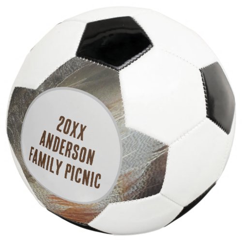 Family Picnic Feather Photo Reunion Gathering  Soccer Ball