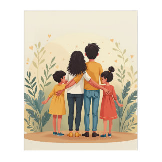 family picture frame acrylic print