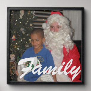 Family Picture - On White Peel And Stick Photo Tile