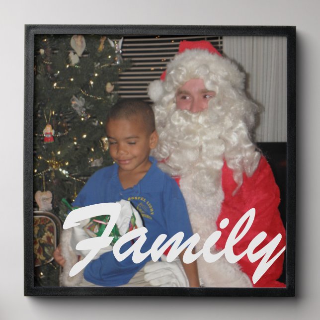 Family Picture - On White Peel And Stick Photo Tile (Front Set)