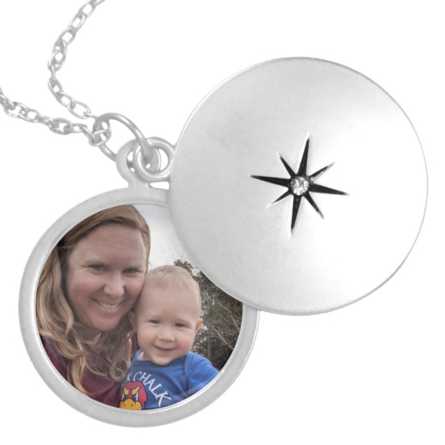 Family Picture Personalized Locket Necklace (Front)