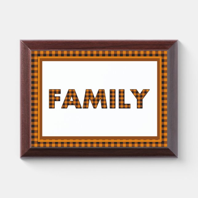 Family Plaque (Horizontal)