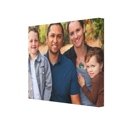 Family Portrait 8x10 Landscape Orientation Photo Canvas Print | Zazzle