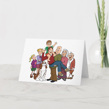 Family Portrait Greeting Cards by spudcreative at Zazzle