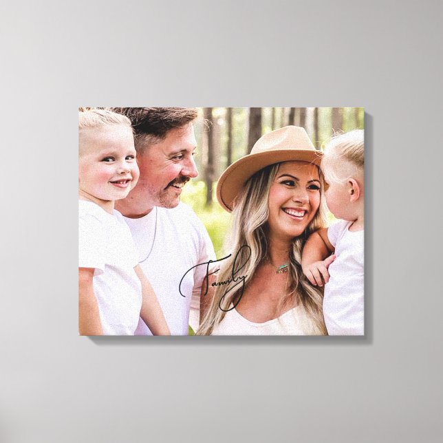 Family Portrait Large Canvas Print (Front)