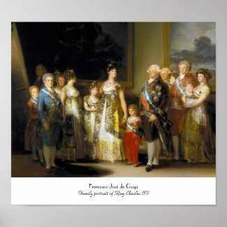 Family portrait of King Charles IVJose de Goya Poster