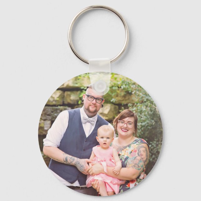 Family Portrait personalized Keychain (Front)