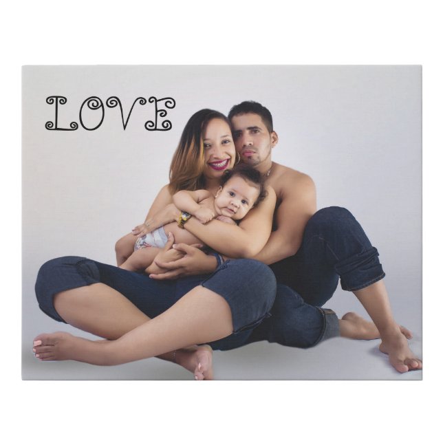 FAMILY PORTRAIT PERSONALIZED TEMPLATE CANVAS PRINT (Front)
