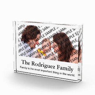 Family Portrait Photograph Gift Template Award