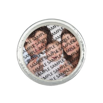 Family Portrait Photograph Gift Template Ring by giftsbygenius at Zazzle