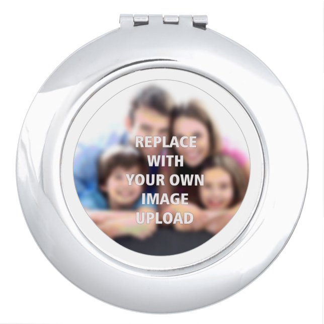 Family Portrait Printed on a Compact Mirror (Front)