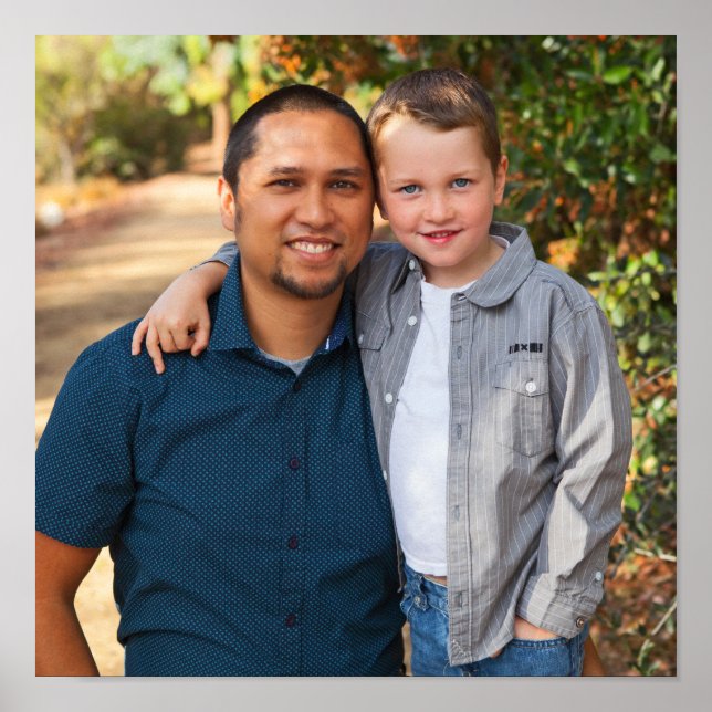 Family Portrait Square Poster (Front)