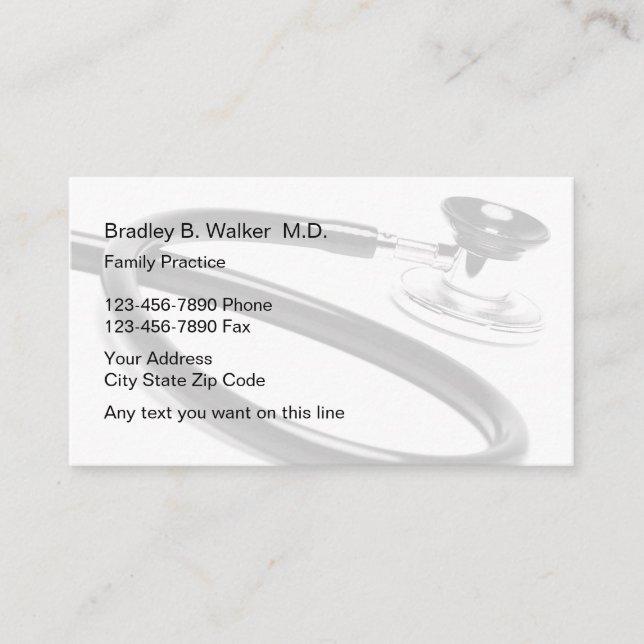 Family Practice Doctor Business Cards (Front)