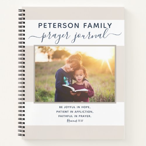 Family Prayer Journal personalized template