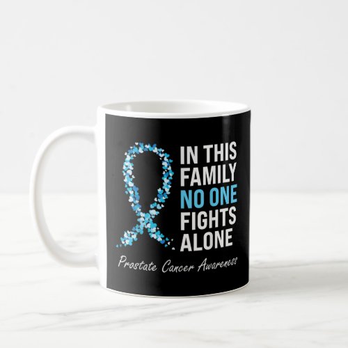 Family Prostate Cancer Awareness Light Blue Ribbon Coffee Mug