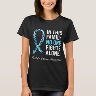 Family Prostate Cancer Awareness Light Blue Ribbon T-Shirt