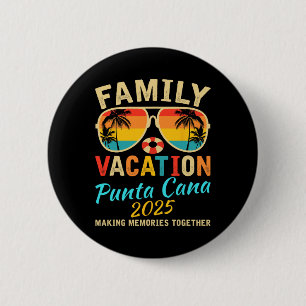 Family Punta Cana Vacation 2025 Summer Vacation Ma Button