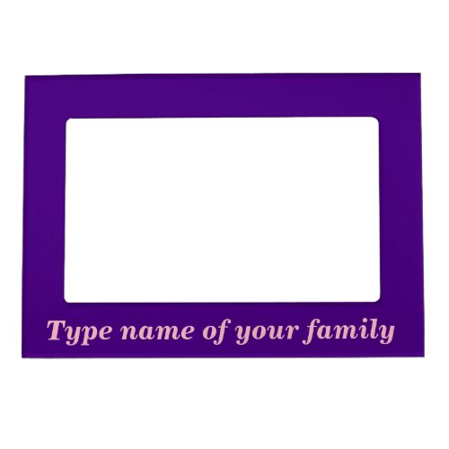 Family Purple Magnetic Frame