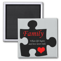 Family Puzzle Magnet