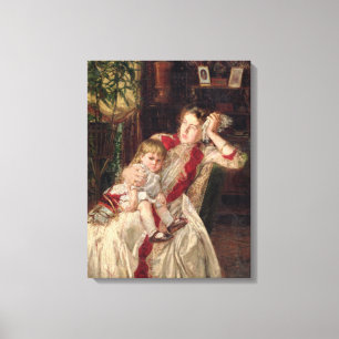 Family Quarrel, 1890 Canvas Print