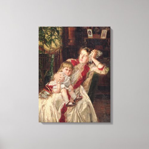 Family Quarrel 1890 Canvas Print