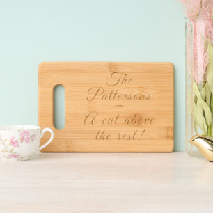 Family Quote Etched Wooden Cutting Board
