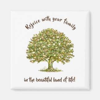 Family quote Favors, family tree home decor gift M Magnet