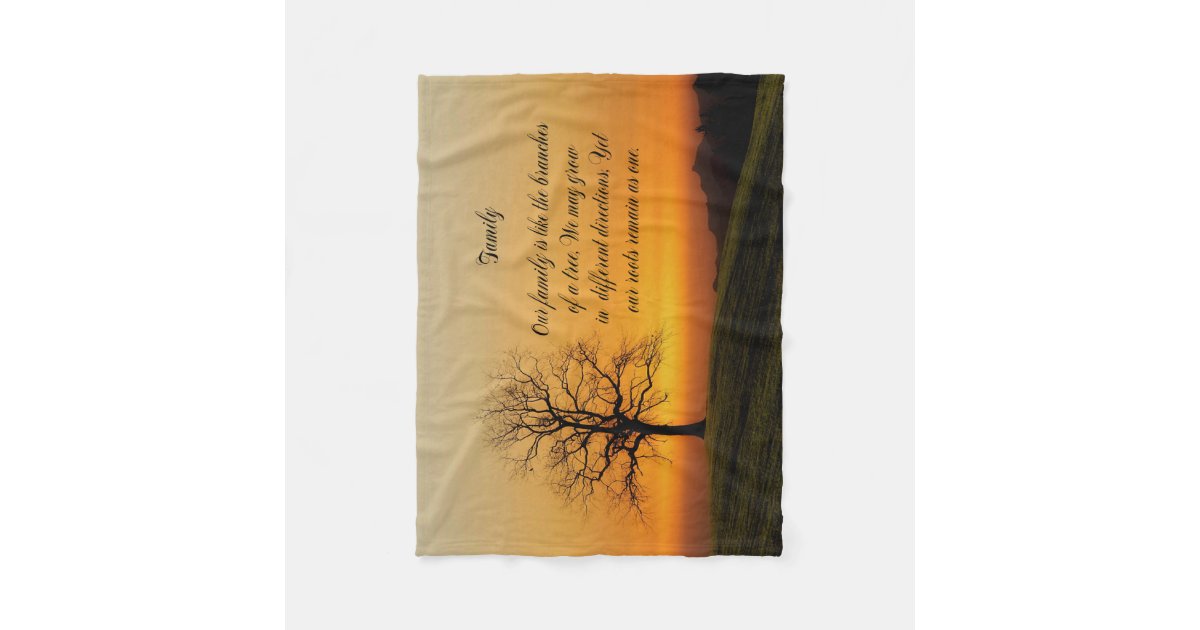 FAMILY QUOTE FLEECE BLANKET