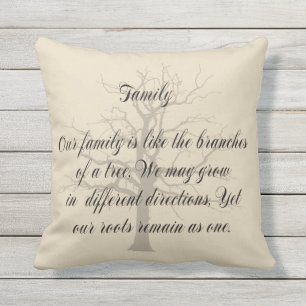 FAMILY QUOTE OUTDOOR PILLOW