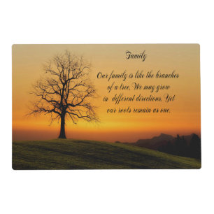 FAMILY QUOTE PLACEMAT