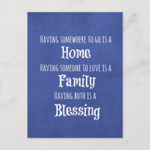 Family Quote Postcard