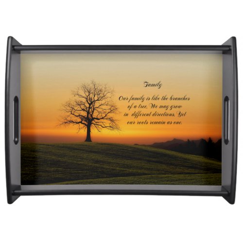 FAMILY QUOTE SERVING TRAY