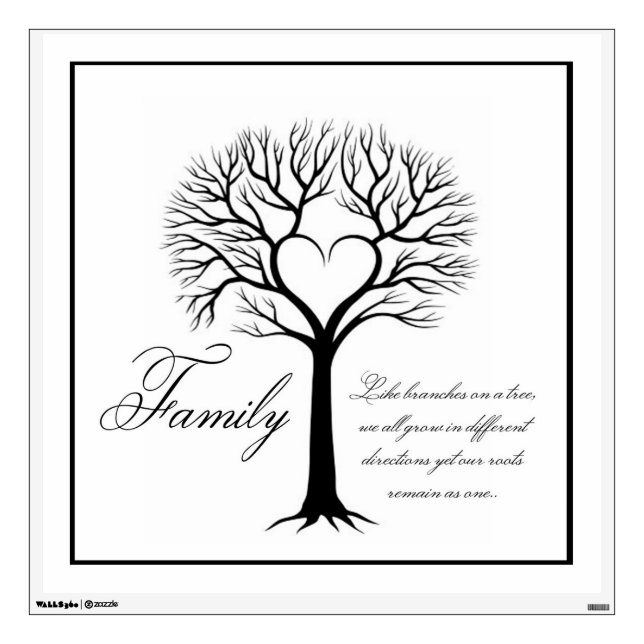 Family Quote Wall Decal (Front)