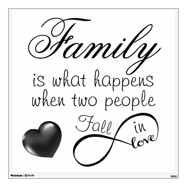 Family Quote Wall Sticker (Front)