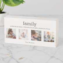 Family Quote Whole Lot of Love Photo Collage