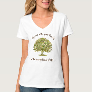 Family quote Women longsleeve family tree mom gift T-Shirt