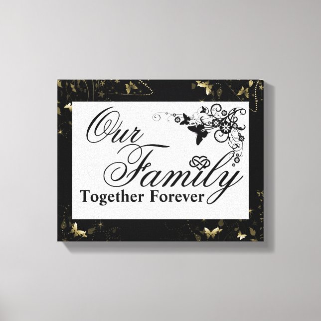 Family Quote/Wrapped Canvas Print (Front)